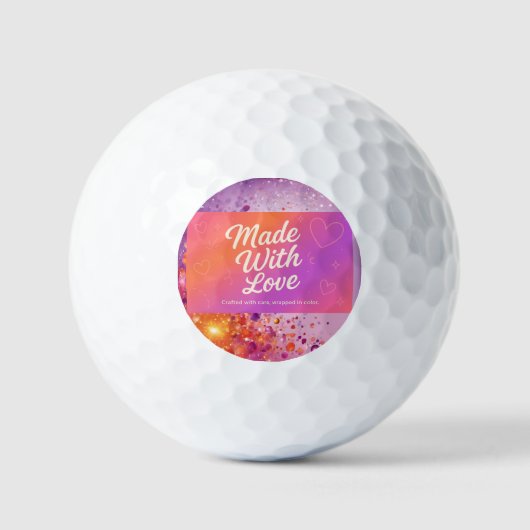 Met Liefde Gemaakt Horloge Golfballen (Voorkant)