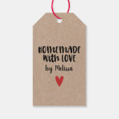 Met Liefde Gemaakt Kraft Persoonlijk Cadeaulabel (Achterkant)