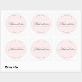 Met Liefde Gemaakt Minimalistische Bedankt Sticker (Vel)
