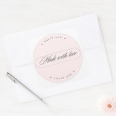 Met Liefde Gemaakt Minimalistische Bedankt Sticker (Envelop)
