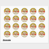 Met Liefde Gemaakt Ronde Sticker (Vel)