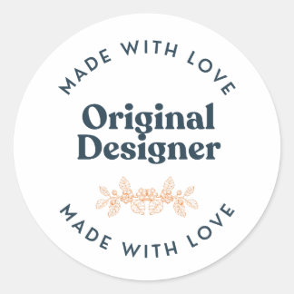 Met Liefde Gemaakt Sticker van Originele Ontwerper