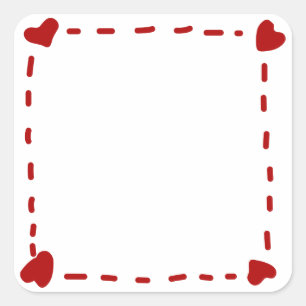 Met liefde gemaakt vierkante sticker