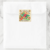 Met Liefde Gemaakt Vierkante Sticker (Tas)