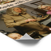 Met Liefde Gemaakte Aangepaste Gezinsfotoposter Poster (Hoek)