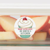 Met Liefde Gemaakte Cupcake Persoonlijk Labels (Aangebracht)