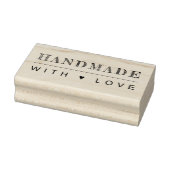 Met liefde gemaakte hart rubberstempel (Stempel)