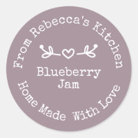 Met Liefde Gemaakte Lavendel | Etiket voor Jam Inm