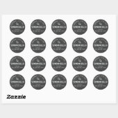 Met Liefde Gemaakte Limoncello Moderne Schoolbord Ronde Sticker (Vel)