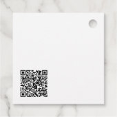 Met Liefde Gemaakte QR-code Botanische Prijskaart Bedankjes Labels (Achterkant)