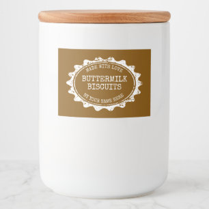 Met liefde gemaakte voedsel labels voor zelfgemaak voedselcontainer etiket