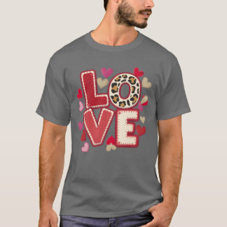 Met liefde genaaid vriend t-shirt