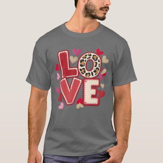 Met liefde genaaid vriend t-shirt (Voorkant)