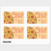 Met liefde Gepersonaliseerd Stickers van anananas (Vel)