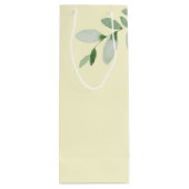 Met liefde gepersonaliseerde namen gele bruiloft wijn cadeautas (Achterkant)