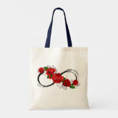 "Met liefde gepersonaliseerde Roos bloemblad Tas (Achterkant)