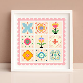 Met liefde gewatteerd poster