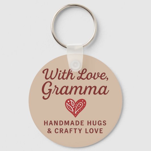 Met liefde, gramma Pet Sleutelhanger (Voorkant)