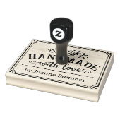 Met Liefde Handgemaakt - Merk van de Maker - Klein Rubberstempel (Stempel)
