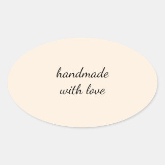 Met Liefde Handgemaakt Minimale Sticker – Elegant 
