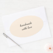 Met Liefde Handgemaakt Minimale Sticker – Elegant  (Envelop)