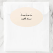 Met Liefde Handgemaakt Minimale Sticker – Elegant  (Tas)