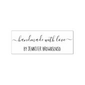 Met liefde handgemaakt rubberstempel (Afrduk)