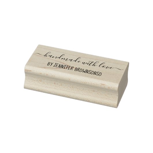 Met liefde handgemaakt rubberstempel (Stempel)