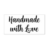 Met liefde handgemaakt rubberstempel (Afrduk)