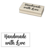 Met liefde handgemaakt rubberstempel (Gestempeld)