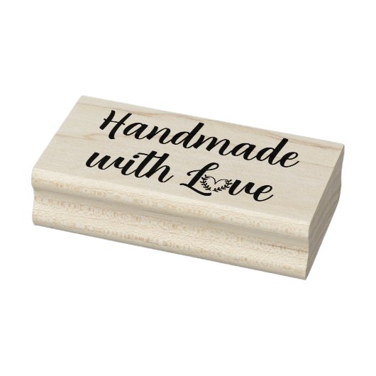 Met liefde handgemaakt rubberstempel (Stempel)