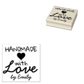 Met liefde handgemaakt rubberstempel (Gestempeld)