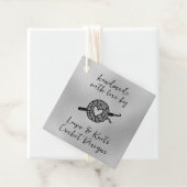 Met Liefde Handgemaakt Vierkant Bedankjes Labels (In situ)