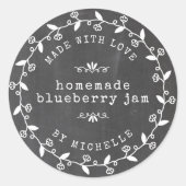 Met Liefde Handgemaakte Jam Label Inblik Sticker (Voorkant)