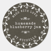 Met Liefde Handgemaakte Jam Label Inblik Sticker (Voorkant)