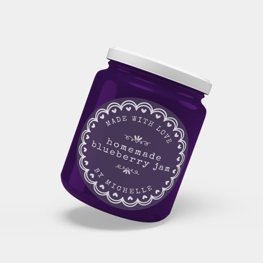 Met Liefde Handgemaakte Jam Label Inblik Sticker