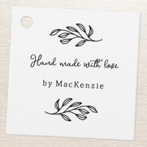 Met Liefde Handgemaakte Prijskaart met Botanische 