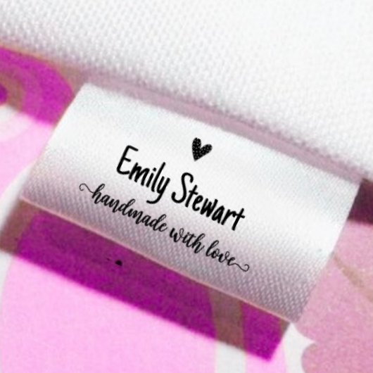 Met liefde handgemaakte script linten