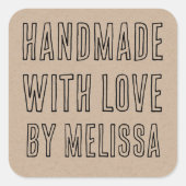 Met Liefde Handgeschreven Sticker (Voorkant)