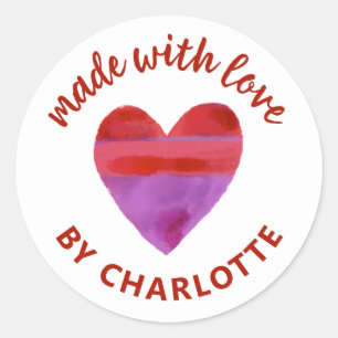 Met Liefde Hart Klassieke Sticker
