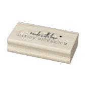 Met Liefde Hart Samengesteld Rubberstempel (Stempel)