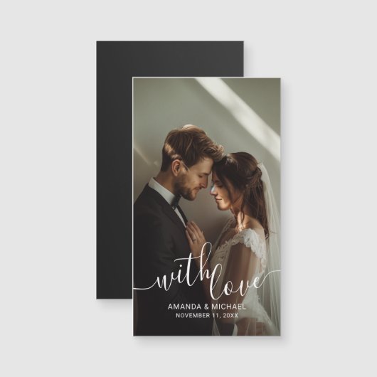 'Met Liefde' Huwelijksgunst met Foto (Voorkant / Achterkant)