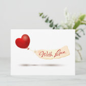 Met liefde kaart (Staand voorkant)