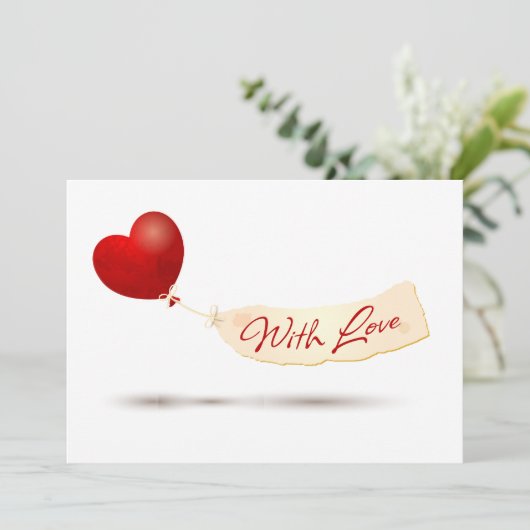 Met liefde kaart (Staand voorkant)