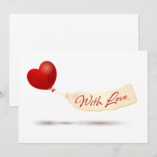 Met liefde kaart (Voorkant / Achterkant)