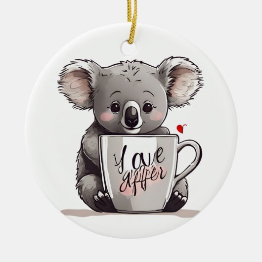 met liefde keramisch ornament (Voorkant)