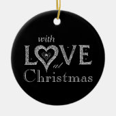 **MET LIEFDE** KERSTVERSIERING KERAMISCH ORNAMENT (Voorkant)