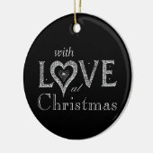 **MET LIEFDE** KERSTVERSIERING KERAMISCH ORNAMENT (Links)