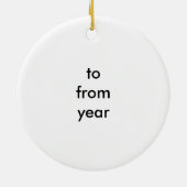 **MET LIEFDE** KERSTVERSIERING KERAMISCH ORNAMENT (Achterkant)