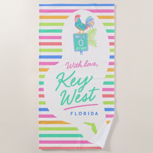 Met Liefde Key West Handdoek (Voorkant)